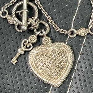 Silver Heart Pendant Necklace